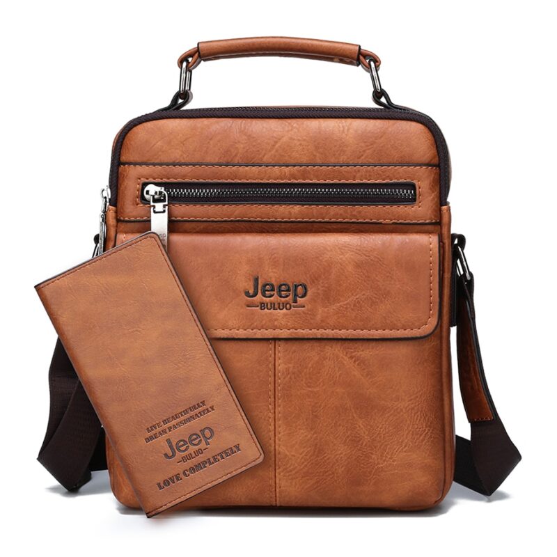 Elegantní pánská taška přes rameno Jeep + Peneženká Kabelky 2