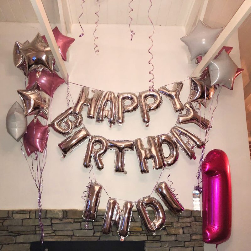 Narozeninové dekorační balónky – písmena a číslice