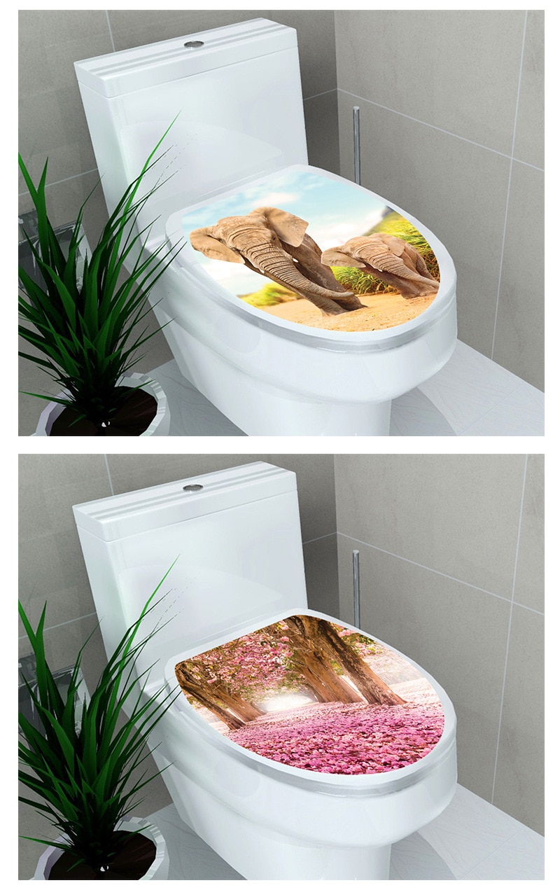 Nálepka na toaletu 3D