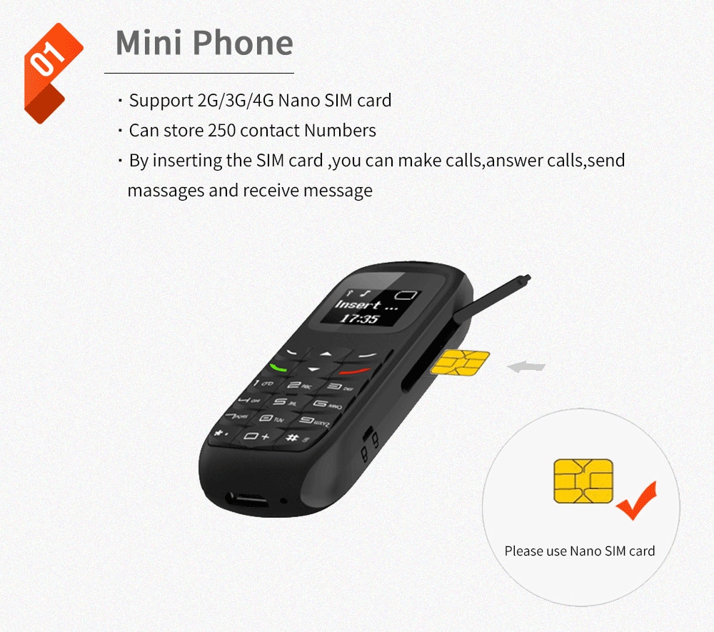Mini telefon L8STAR BM70