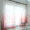 Pink tulle curtains