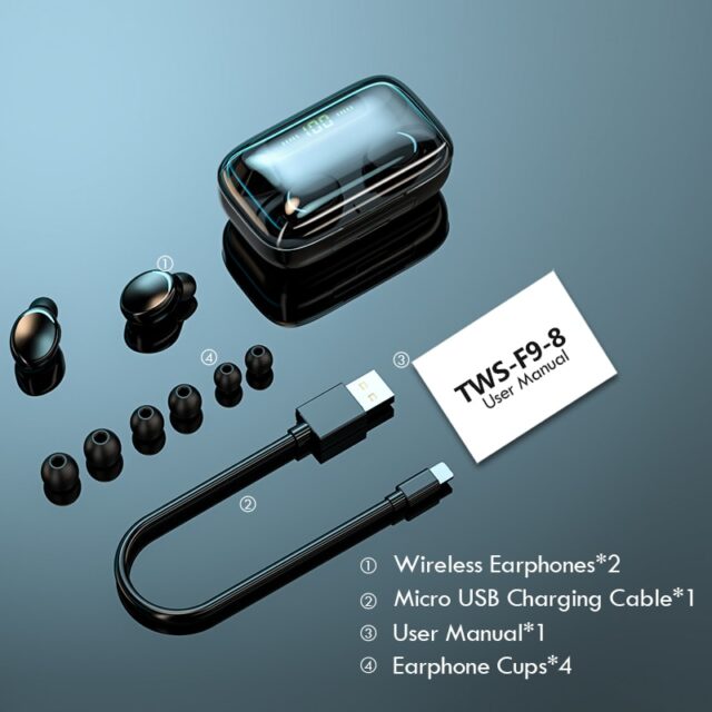 Bezdrátová sluchátka TWS Bluetooth 5.0 s Elektronika 6