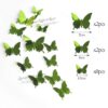 Samolepící 4D motýlci na zeď – 12 ks Domácnost a zahrada 14