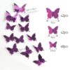 Samolepící 4D motýlci na zeď – 12 ks Domácnost a zahrada 27