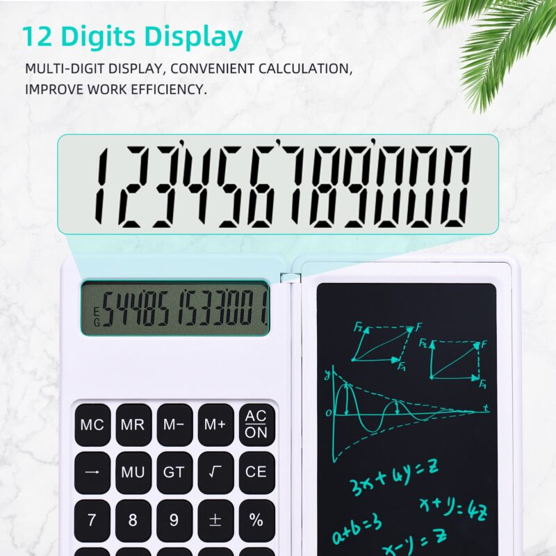 Skládací kalkulačka s  digitální poznámkový blok Elektronika 2