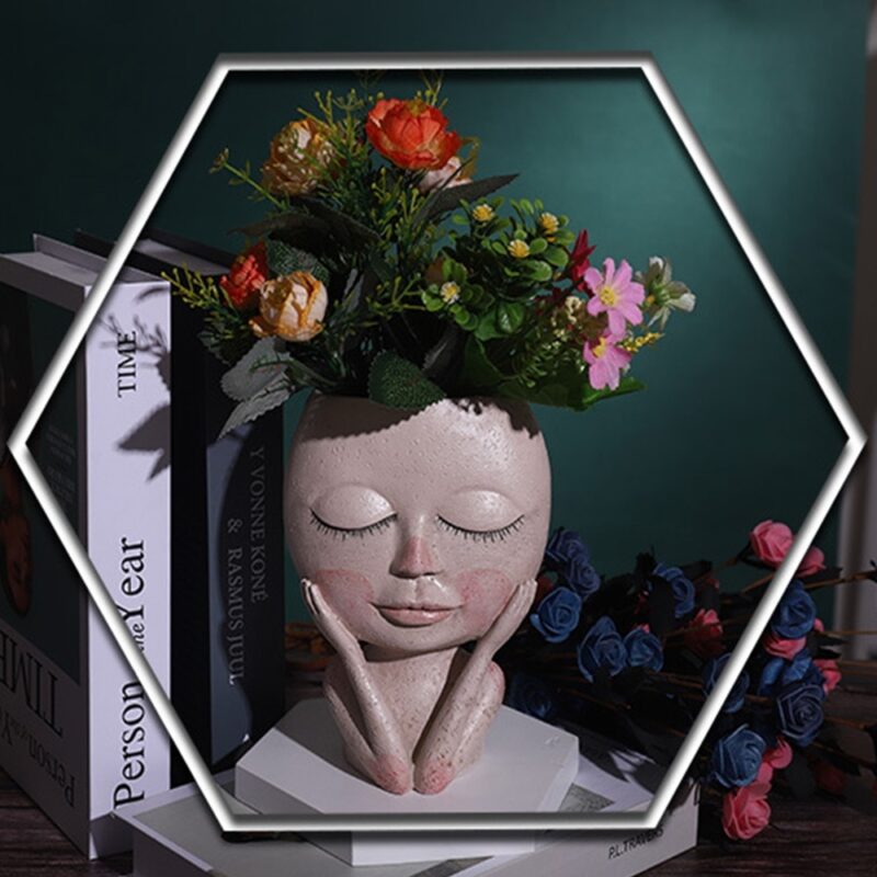 květináč hlava ženy Marionette Domácnost a zahrada 5