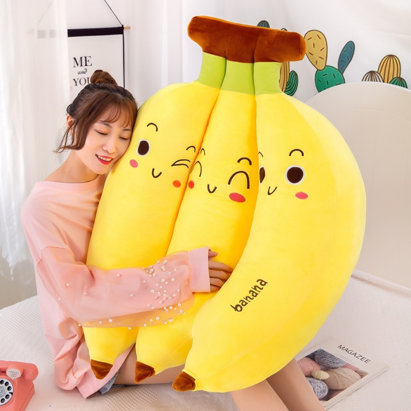 Plyšová polštářová hračka Banán DĚTÍ 2