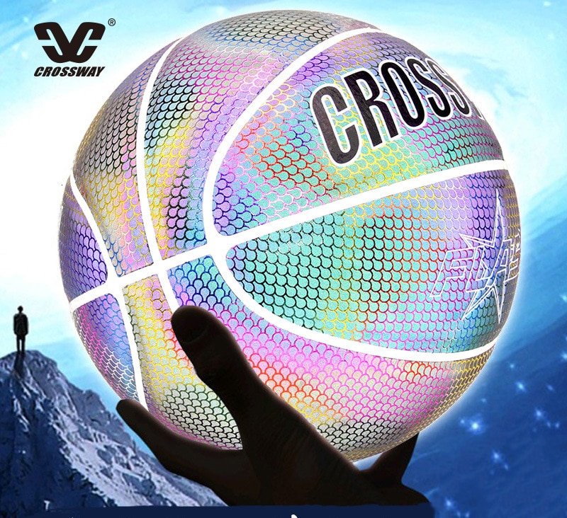 Holografický reflexní basketbalový míč Crossway MIX 3