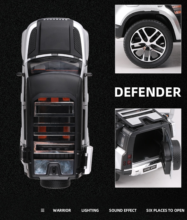 1/24 Land Rover Defender Alloy SUV Miniatura