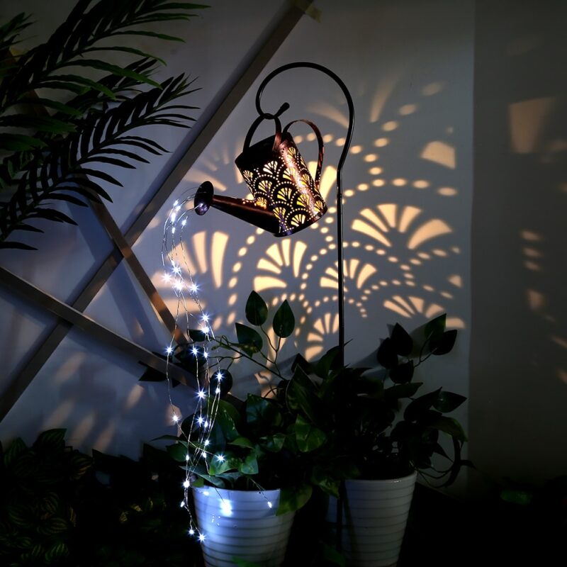 Solární LED konev , dekorativní venkovní osvětlení Domácnost a zahrada 4