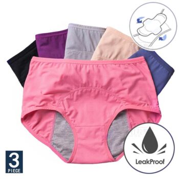 Women’s Leak-Proof Menstrual Panties 3 pcs Set ŽENY