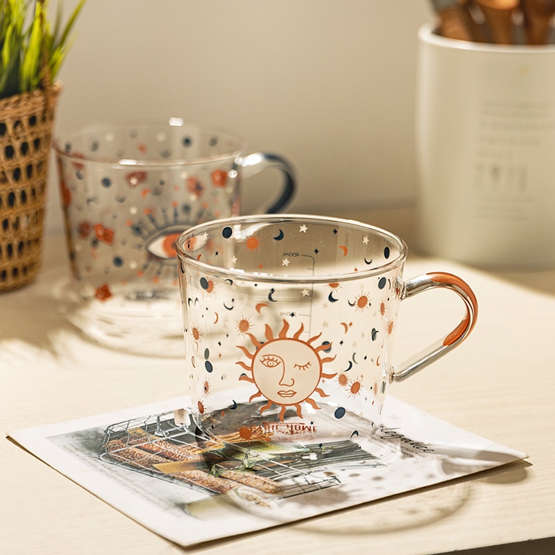 Boho Style Glass Tea Cup