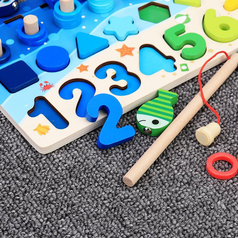 Vzdělávací dřevěná hračka Montessori DĚTÍ 3