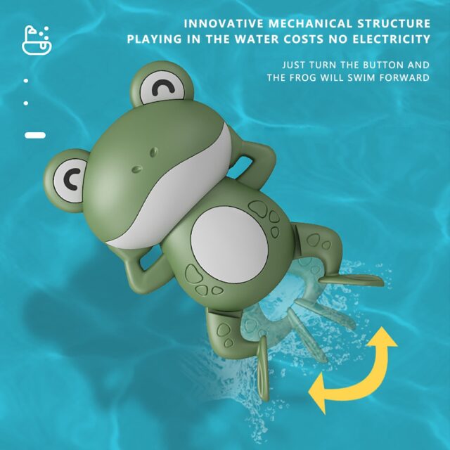 Hračky do vany pro miminko, nová pomůcka na hraní, sprcha, roztomilý žabí DĚTÍ 3