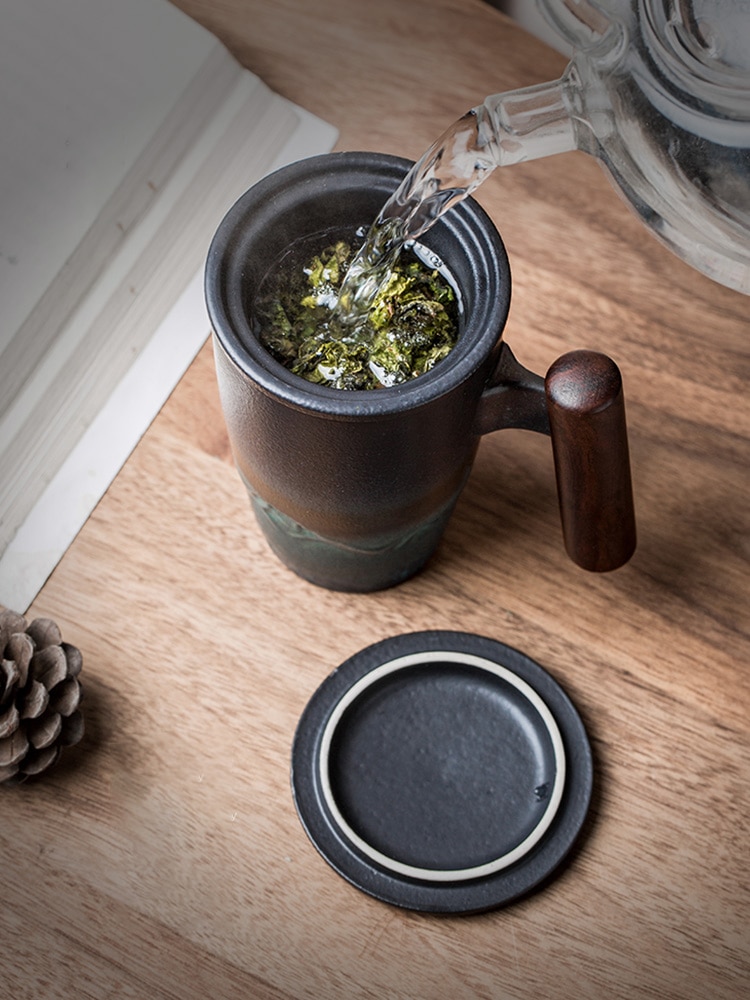 Ručně vyráběný keramický hrnek na kávu a čaj Domácnost a zahrada 4