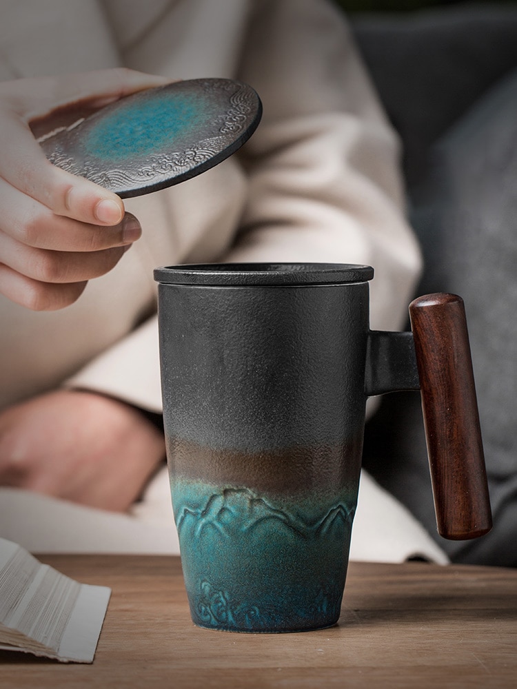 Ručně vyráběný keramický hrnek na kávu a čaj Domácnost a zahrada 3