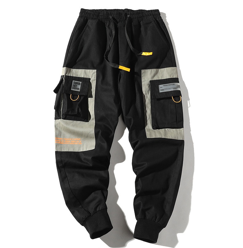 2022 Pánské ležérní hip-hopové kalhoty s více kapsami Cargo Joggers