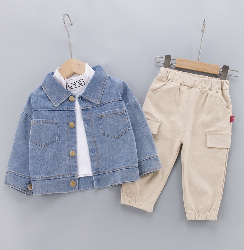 Chlapecká bunda, tričko a džíny L1673