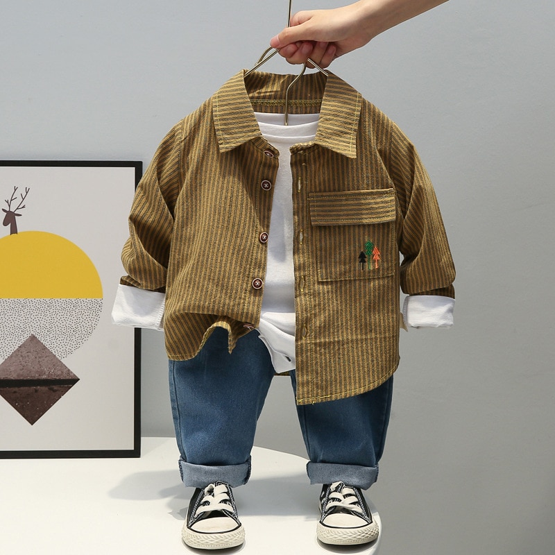 Chlapecká bunda, tričko a džíny L1673