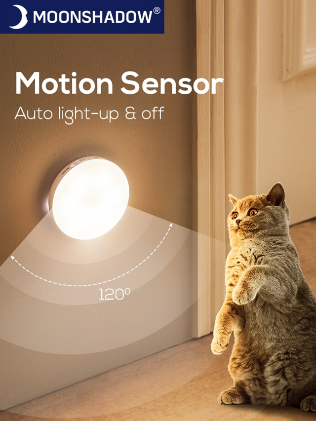 MOONSHADOW – LED noční světlo s pohybovým senzorem Domácnost a zahrada 5