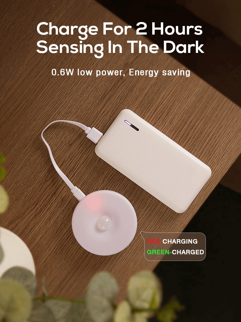 MOONSHADOW - LED noční světlo s pohybovým senzorem