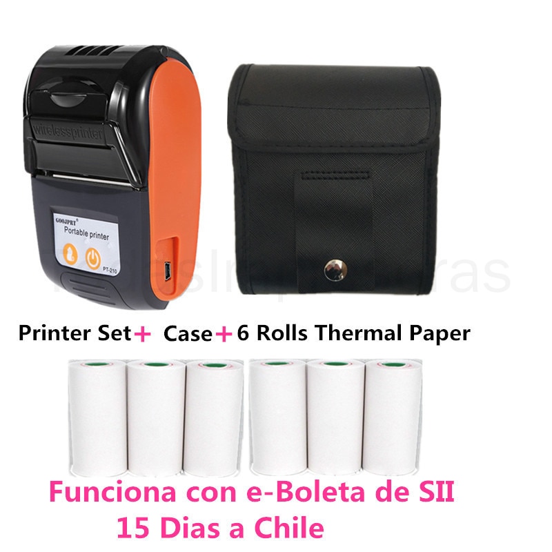 Mini bezdrátová termální tiskárna, 58mm Bluetooth pro PC kapesní mobilní telefon Elektronika 5