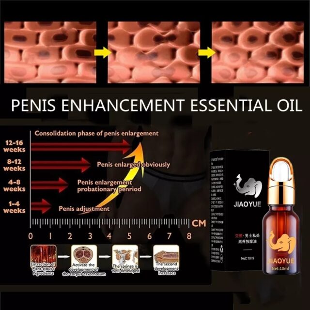 Olej na zvětšení mužského penisu XXL Krém na erekci MIX 6