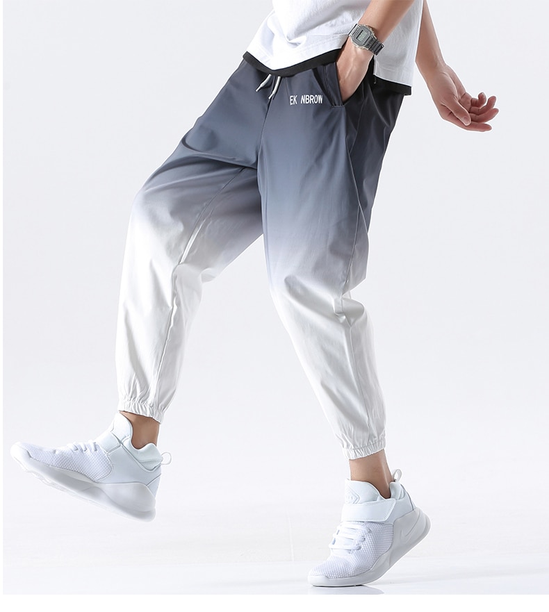 Nové Pánské kalhoty Jogger Streetwear Hip Hop TOLOER