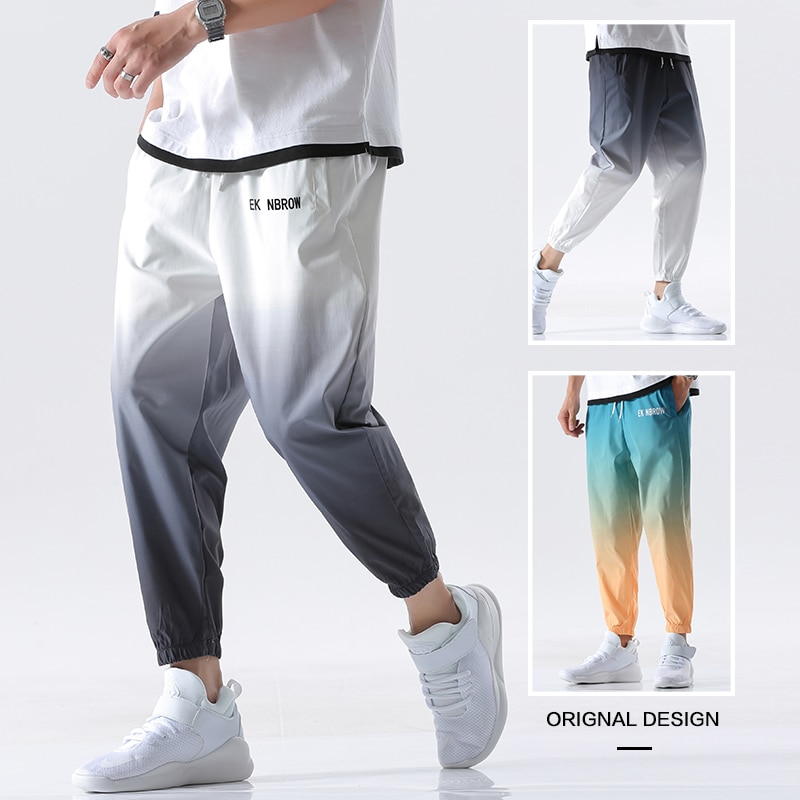 Nové Pánské kalhoty Jogger Streetwear Hip Hop TOLOER MUŽÍ 3