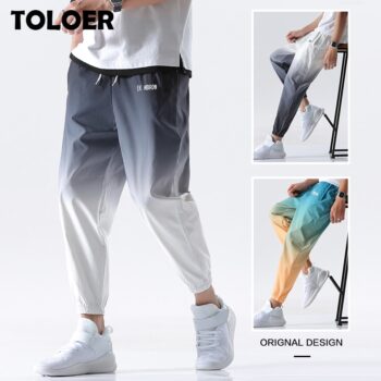 Nové Pánské kalhoty Jogger Streetwear Hip Hop TOLOER MUŽÍ