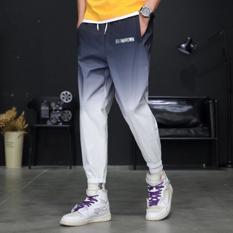 Nové Pánské kalhoty Jogger Streetwear Hip Hop TOLOER MUŽÍ 4