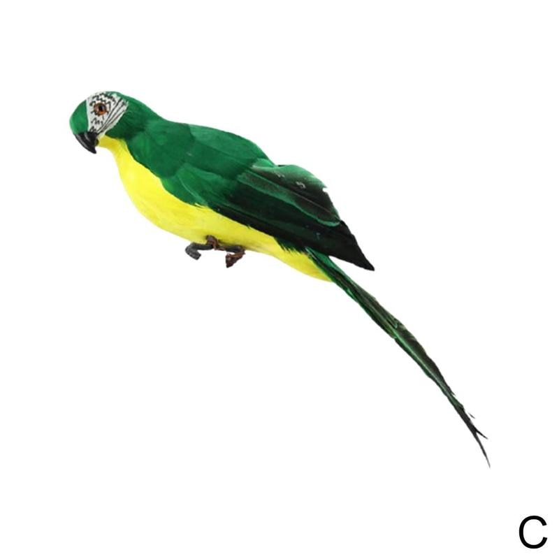 25 cm 35 cm Kreativní figurka simulace peří papouška