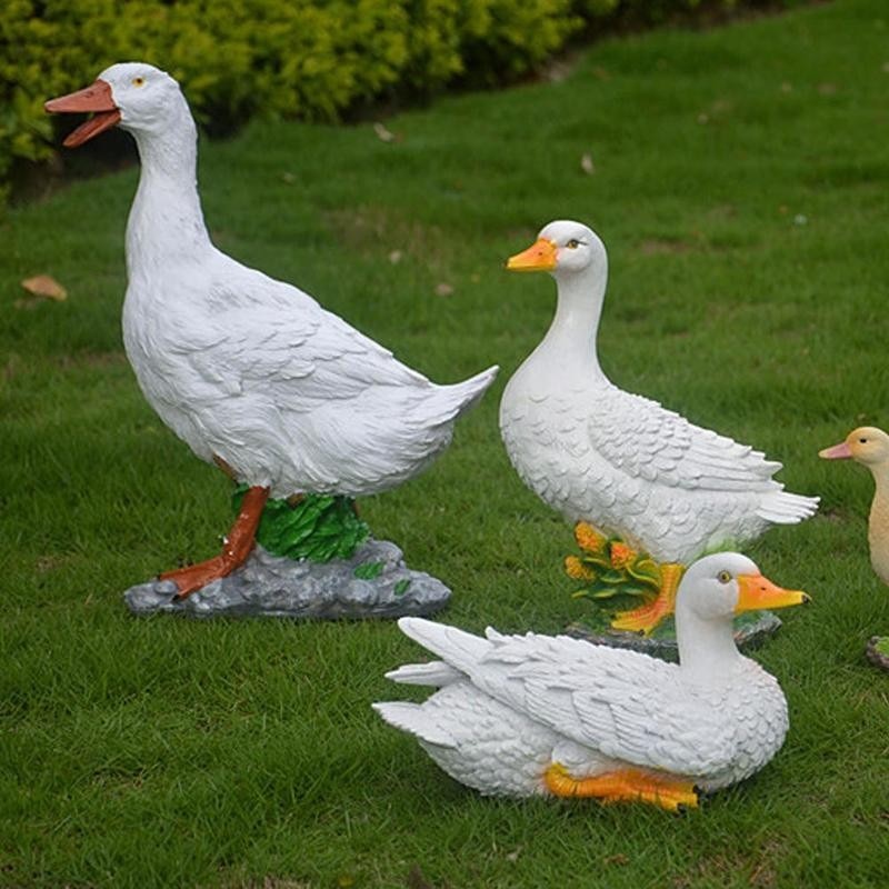 Roztomilá kachní  Zahradní socha Dekorace