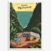 Reunion Island Vintage Travel Plasters Nástěnná malba na plátně Domácí dekorace do obývacího pokoje Domácnost a zahrada 16