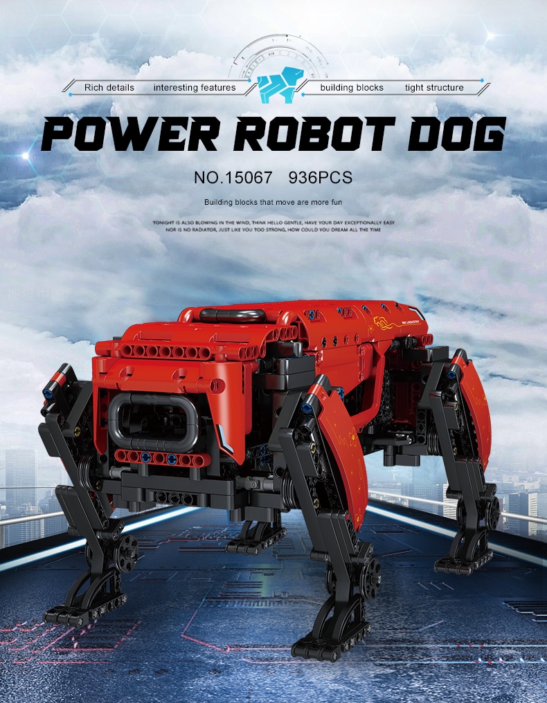 MOLD KING - 15066 Technic Robot, Motorizovaná RC hračka