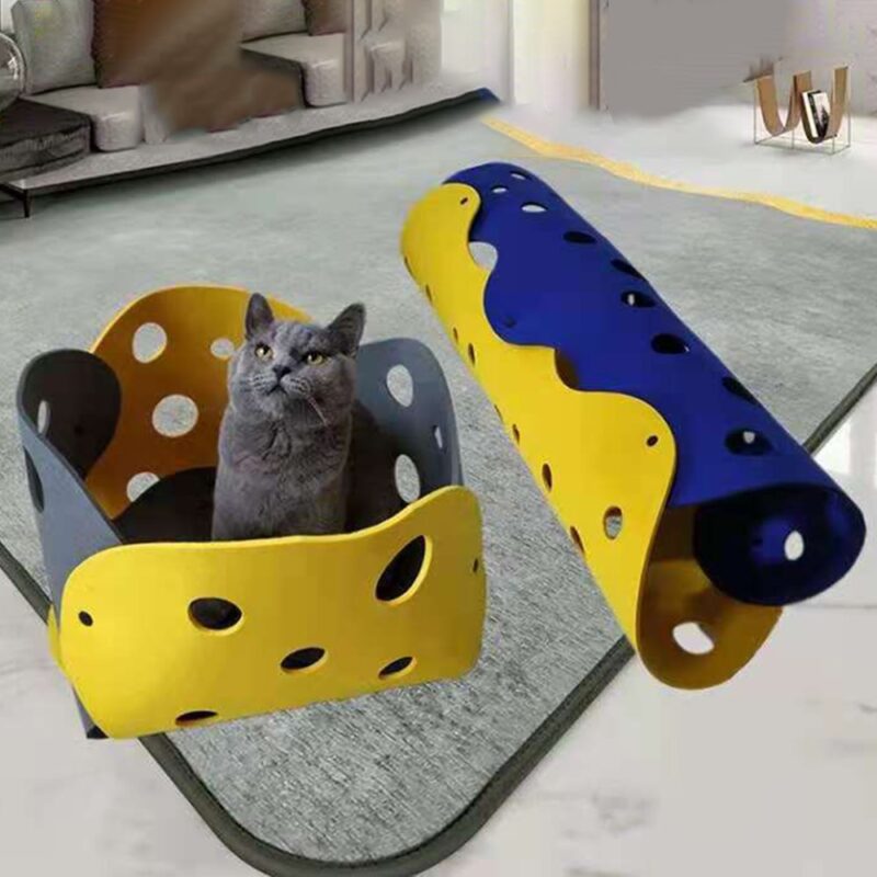 Felt Pom Splicing Tunel pro kočky Deformovatelné Domácí mazlíčci 6