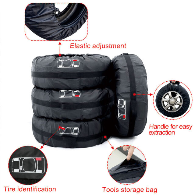 1-4ks kryt náhradních pneumatik do auta AUTO/MOTO 5