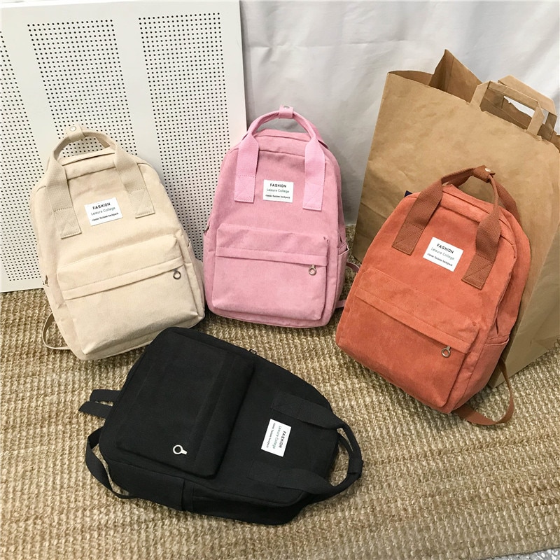 Dámský batoh – College School Bagpack Cestovní taška přes rameno pro dospívající dívky MIX 3
