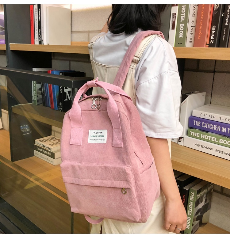 Velvet School Backpack for Teenage Girls