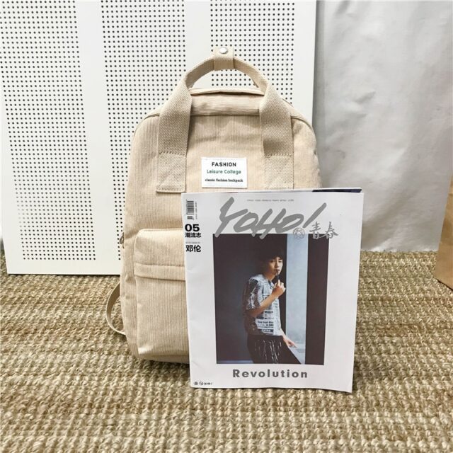 Dámský batoh – College School Bagpack Cestovní taška přes rameno pro dospívající dívky MIX 5
