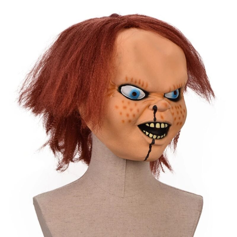 Chucky Mask Kostým Masky duchů Horor Obličej Panenka Helma Devil Slayer Halloween MIX 5