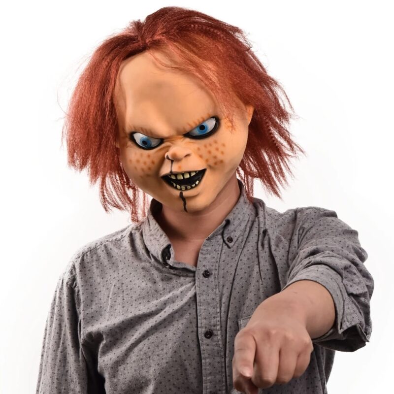 Chucky Mask Kostým Masky duchů Horor Obličej Panenka Helma Devil Slayer Halloween MIX