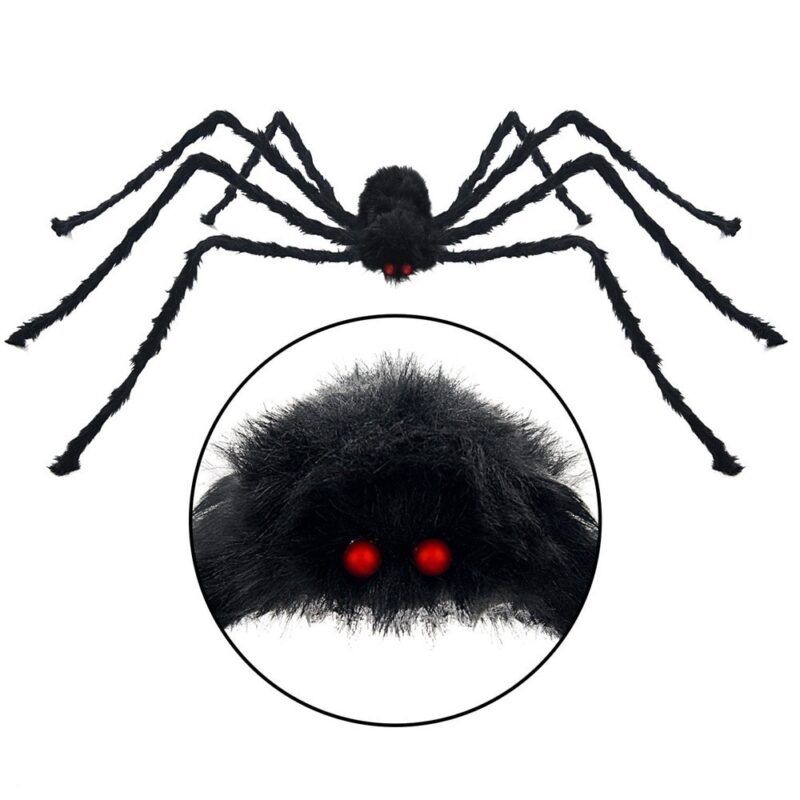 Halloweenský obří černý pavouk MIX 6