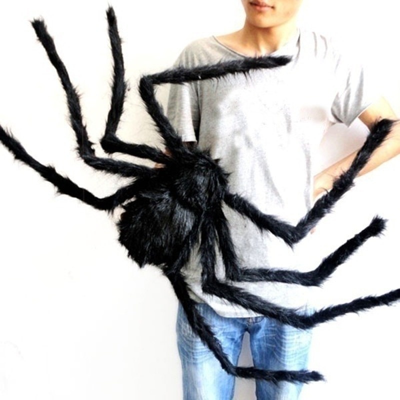 Halloweenský obří černý pavouk MIX 3