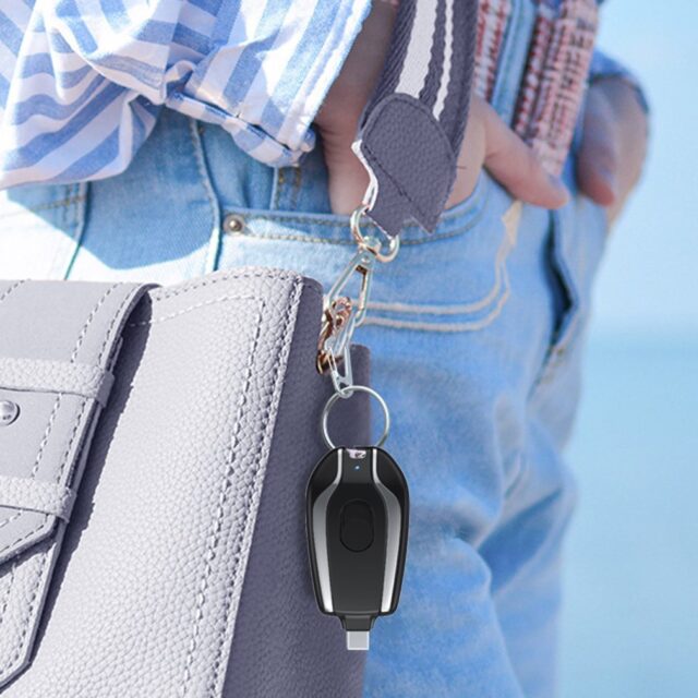 1500mAh Mini Power Emergency Pod Keychain Charger With Type-C Ultra-Compact Mini Battery Pack Fast Charging Backup Power Bank Elektronika 10