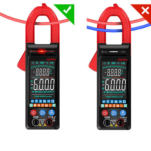 Portable Clamp Multimeter Current and Voltage Meter- Battery Operated_7