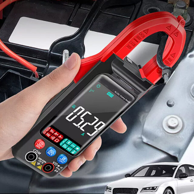 Portable Clamp Multimeter Current and Voltage Meter- Battery Operated_8
