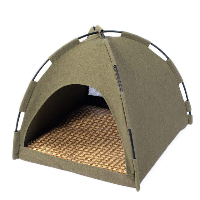 Waterproof Semi-Enclosed Warm and Comfortable Pet Home Cat Tent_2