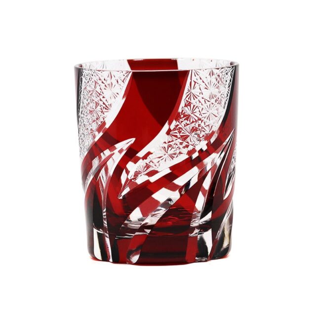Japanese Edo-Kiriko Cut Glass  Style Old Fashioned Whiskey Cup Tumblers, Glassware for Cocktail Scotch, Bourbon, Gin, Voldka MIX 11