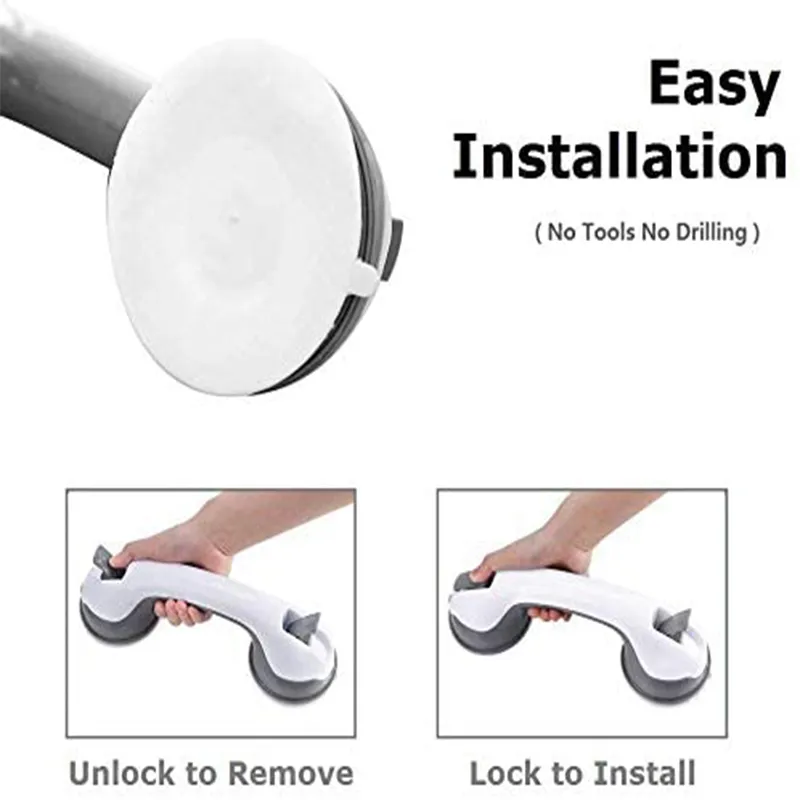 Zhangji Bathroom Safety Helping Handle Anti Slip Support Toilet Safe Grab Bar Handle Vacuum Sucker Suction Cup Elderly Handrail MIX 7